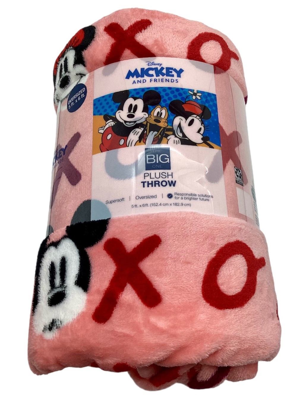 Disney Valentine's Day Oversized Supersoft Plush Throw (NWT) - Picture 2 of 5